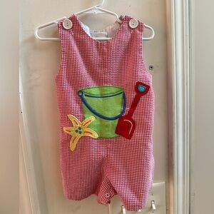 Vintage Gingham Jon Jon - Size 18 Months